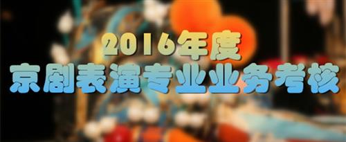 啊啊啊操我逼国家京剧院2016年度京剧表演专业业务考...